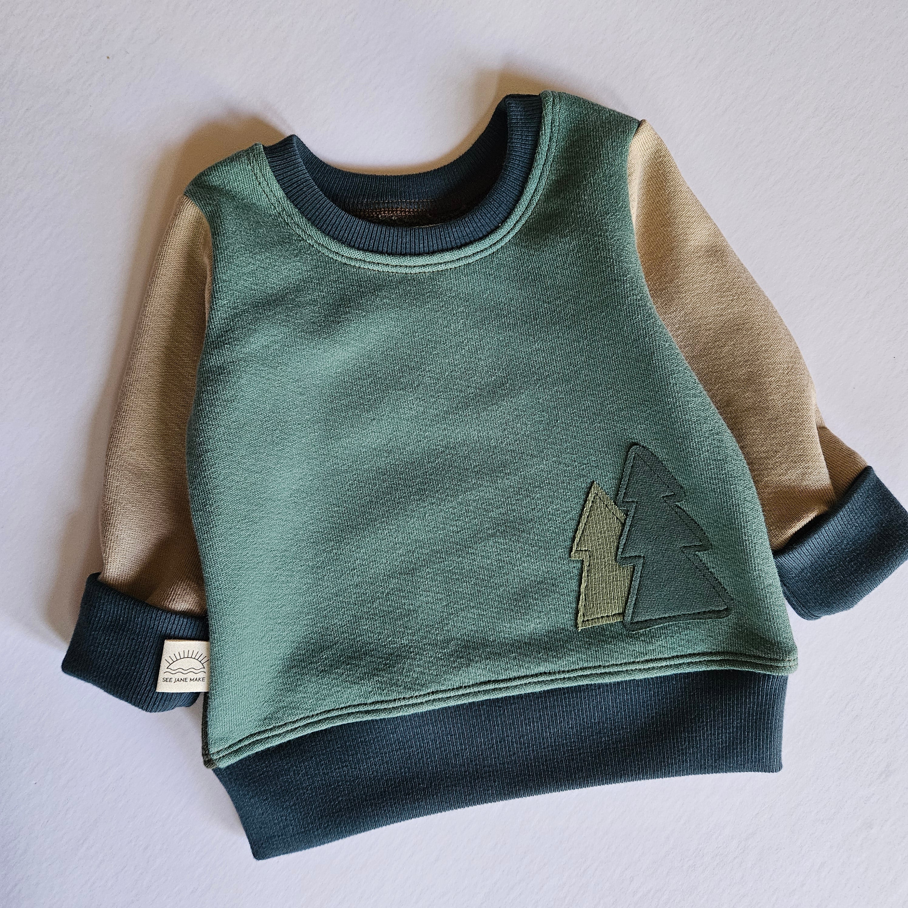 0-6 Months Forest Grow With Me Sweater