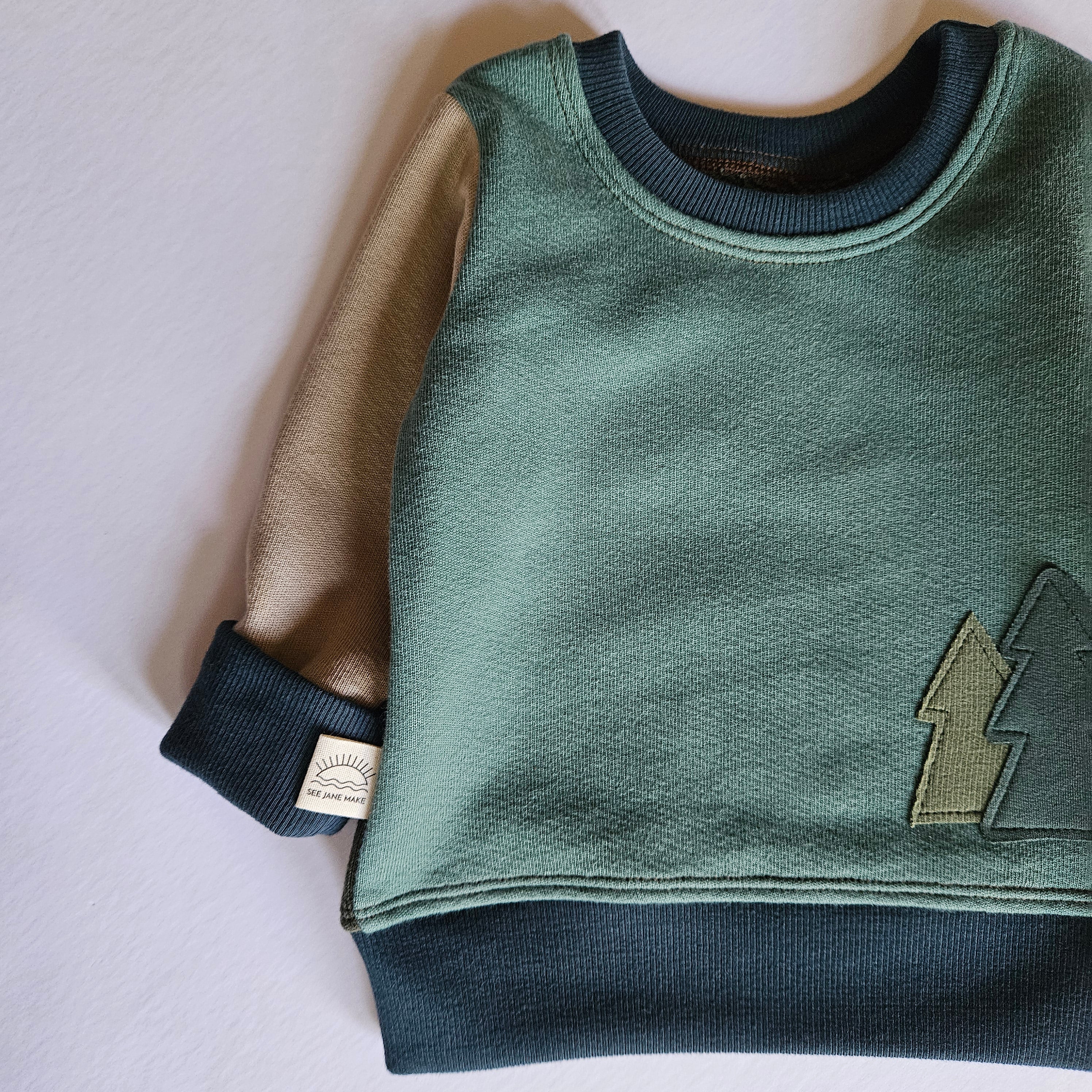 0-6 Months Forest Grow With Me Sweater