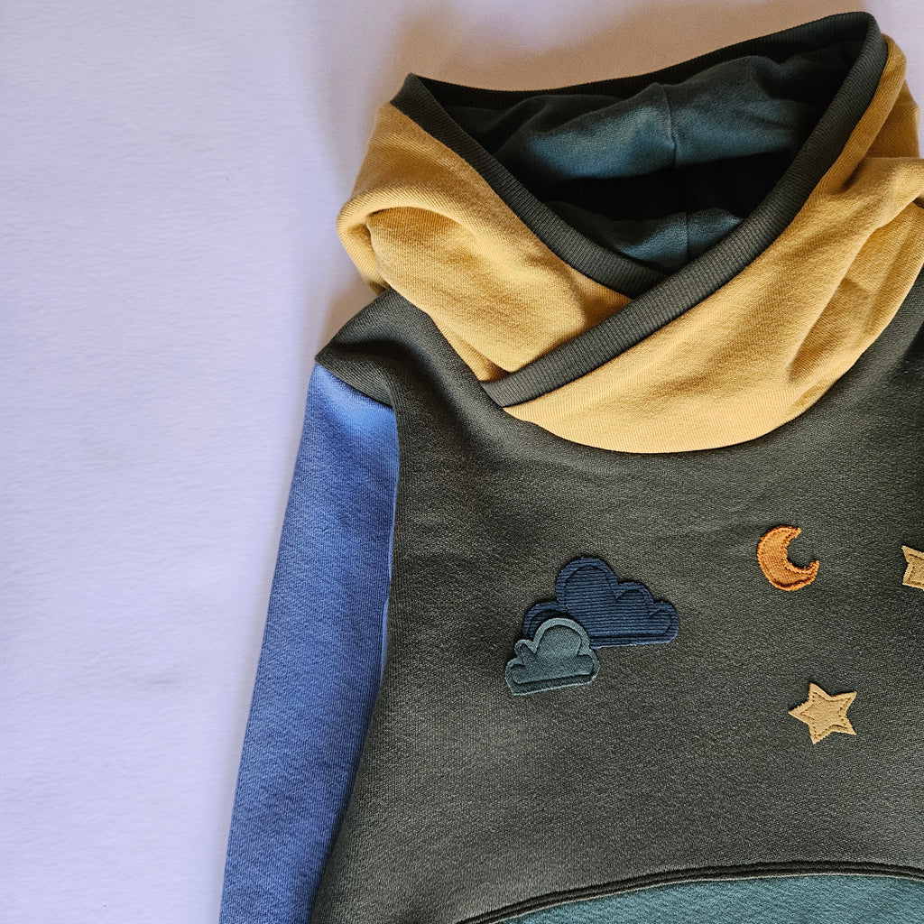 6-9 Years Bigfoot in the Stars Grow With Me Hoodie