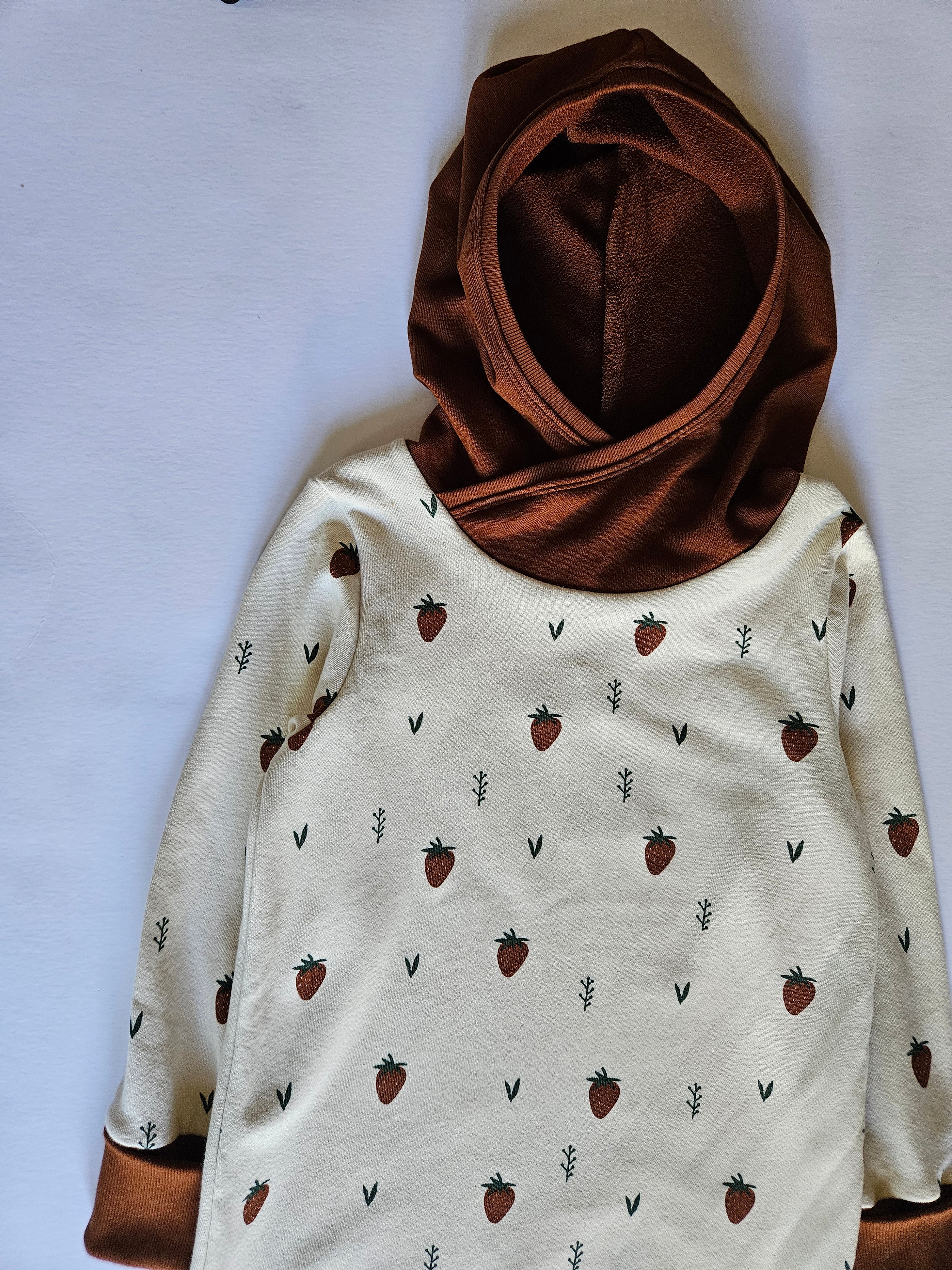 6-9 Years Strawberries Grow With Me Hooded Tunic