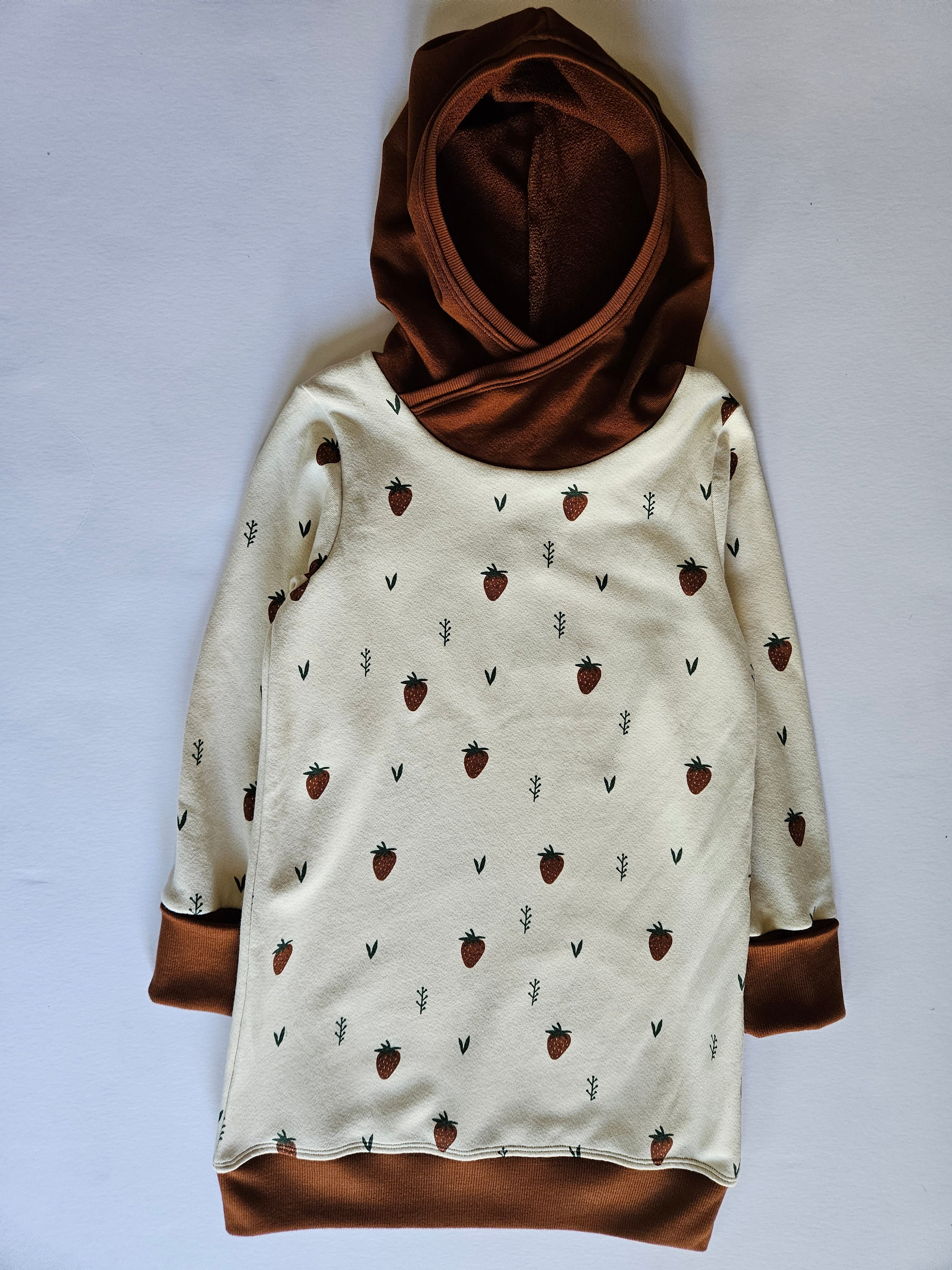 6-9 Years Strawberries Grow With Me Hooded Tunic