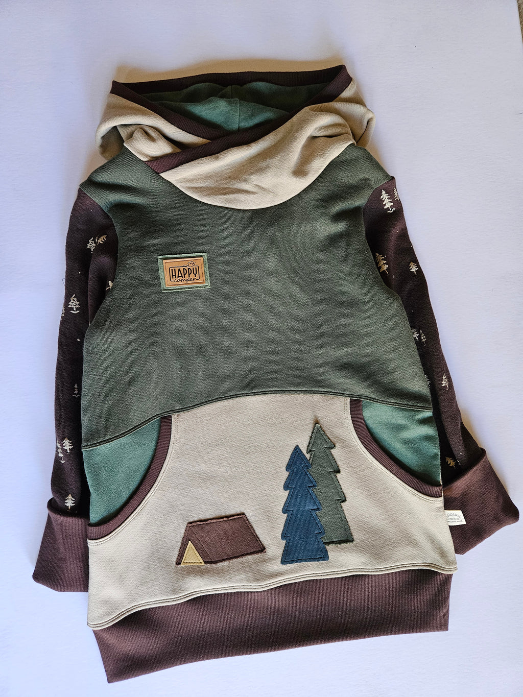 10-14 Years Happy Camper Grow With Me Hoodie