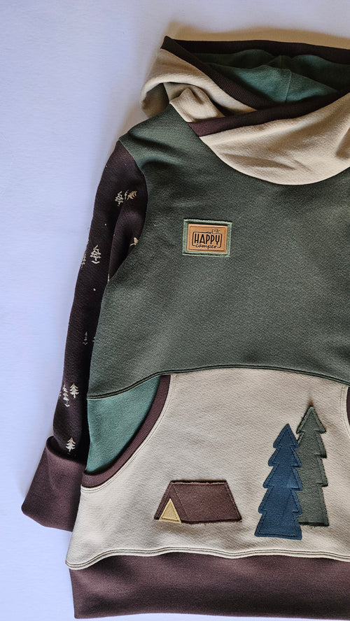 10-14 Years Happy Camper Grow With Me Hoodie