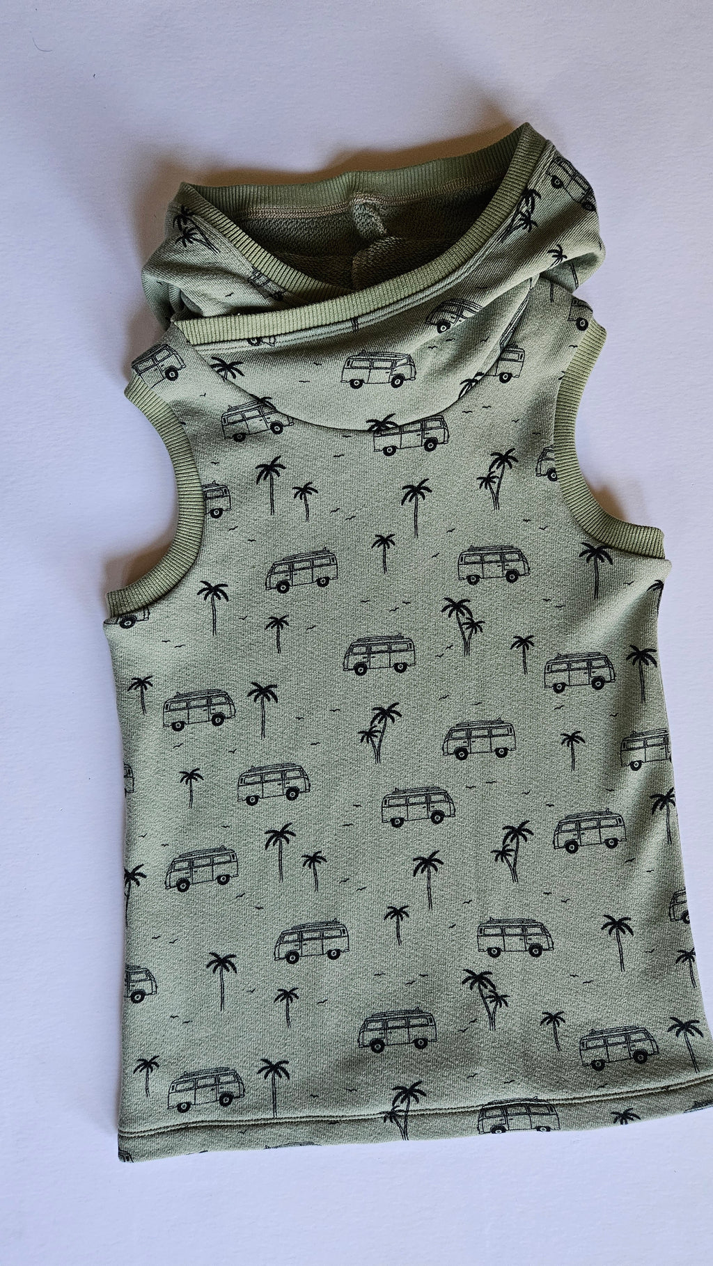 3T-6Y Vans Green Hooded Tank Grow With Me