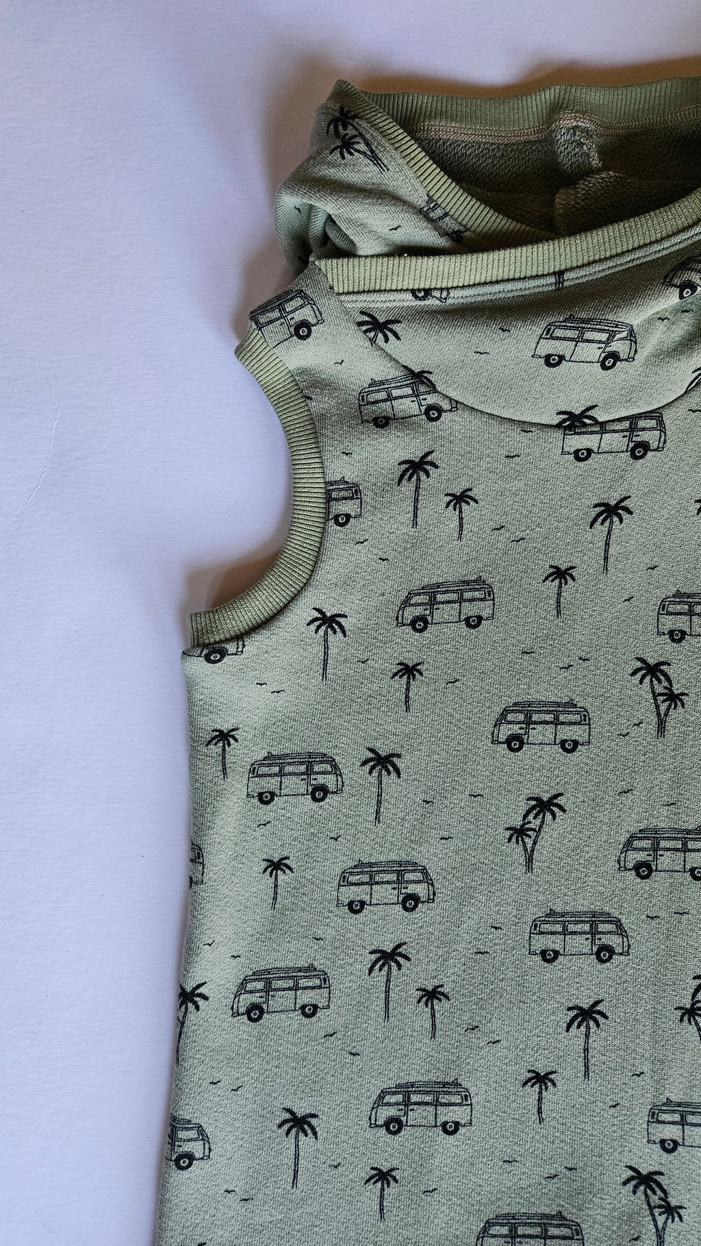 3T-6Y Vans Green Hooded Tank Grow With Me