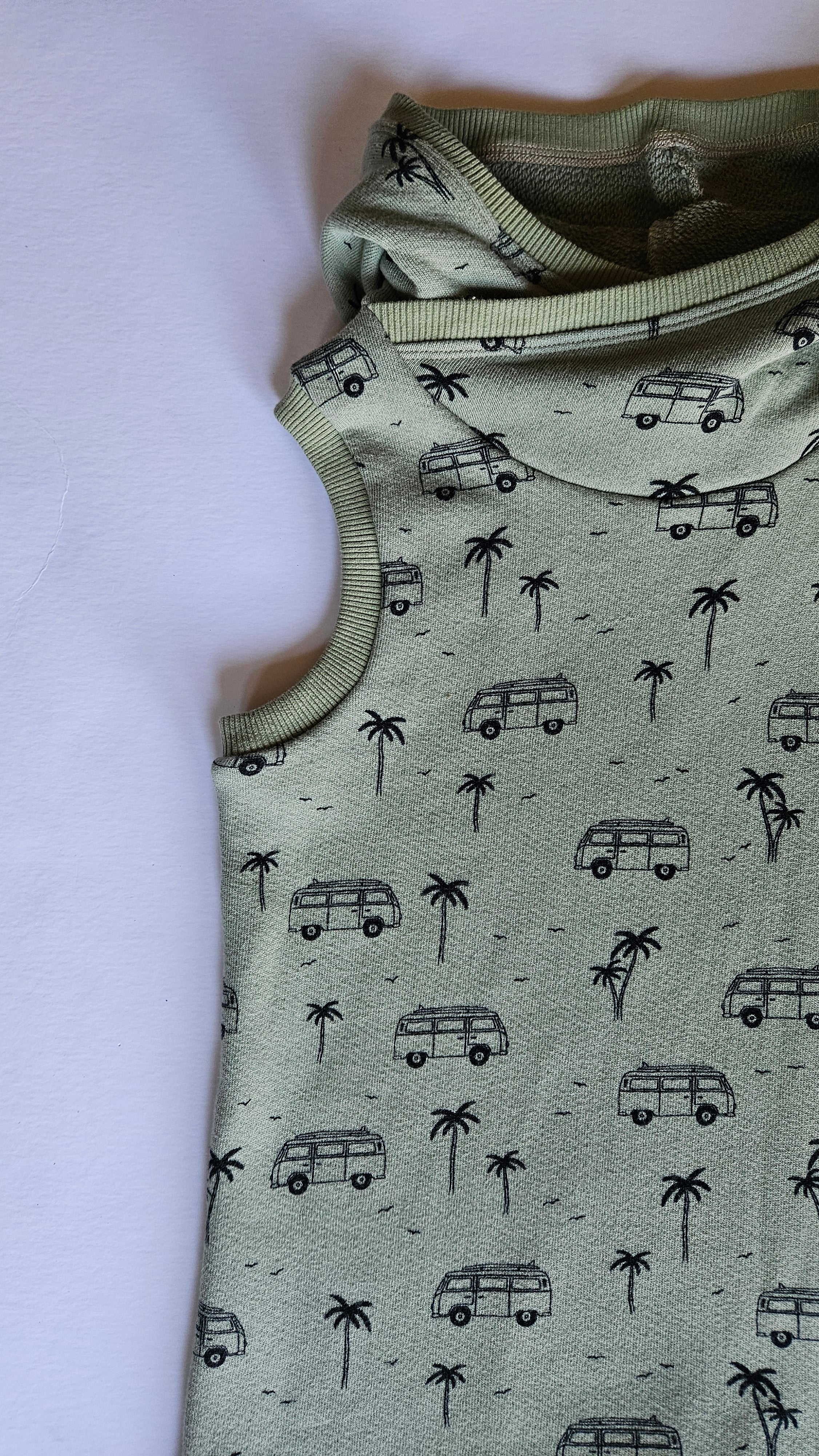 3T-6Y Vans Green Hooded Tank Grow With Me