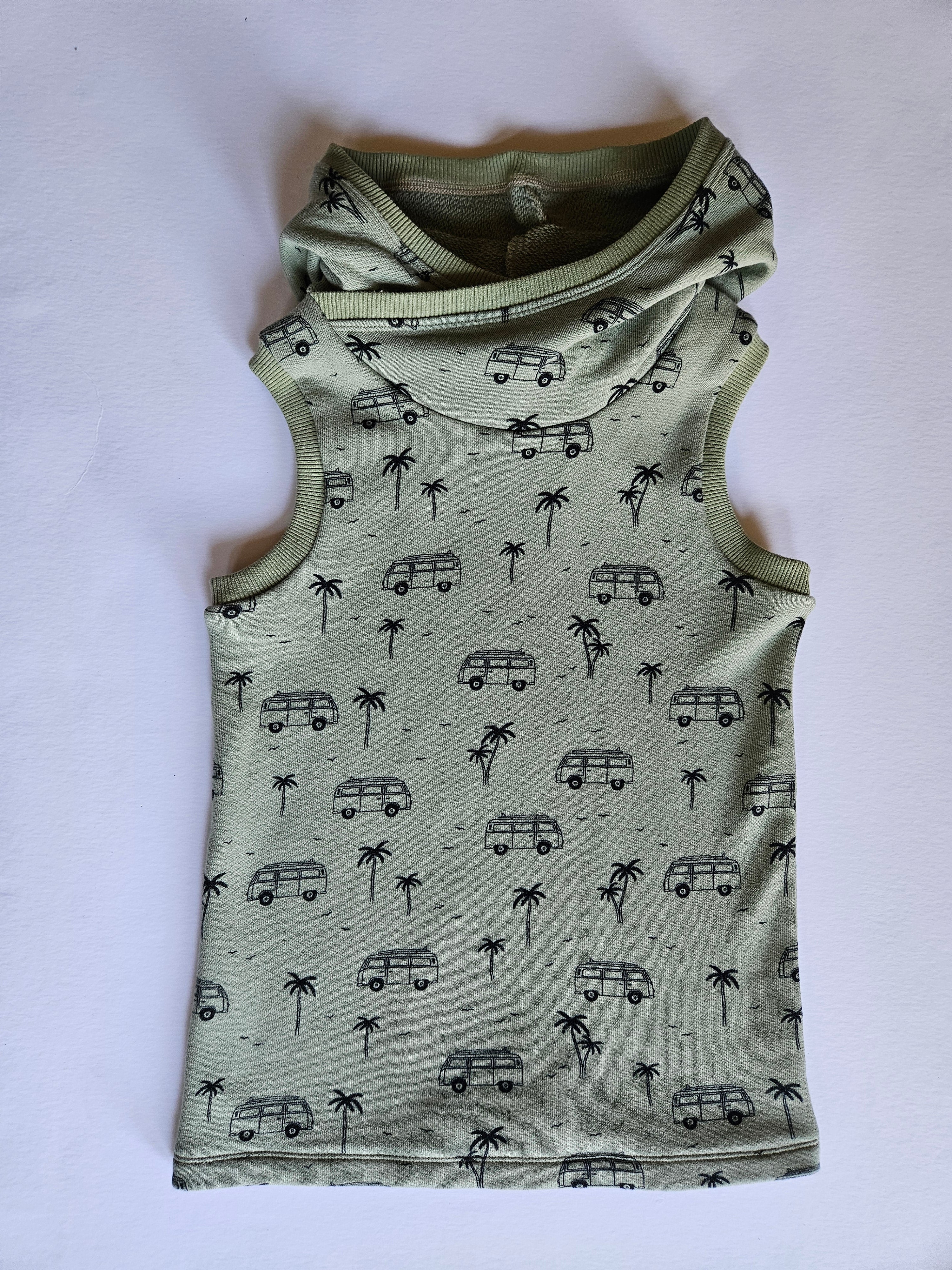 3T-6Y Vans Green Hooded Tank Grow With Me