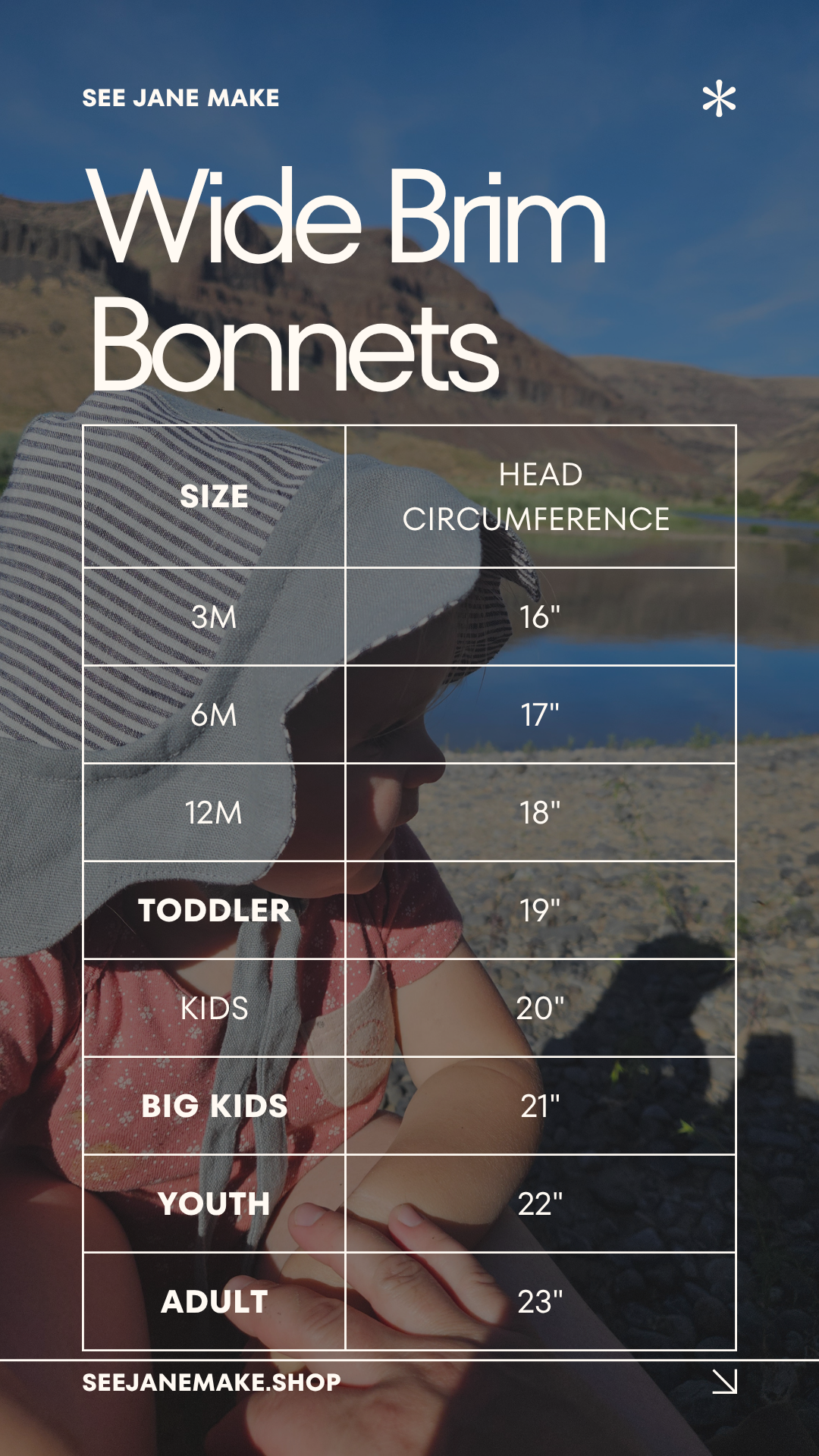 CHLOE- Wide Brim Bonnet