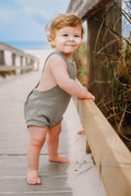 Shortie Overalls in Pistachio