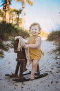 Shortie Overalls in Sunflower