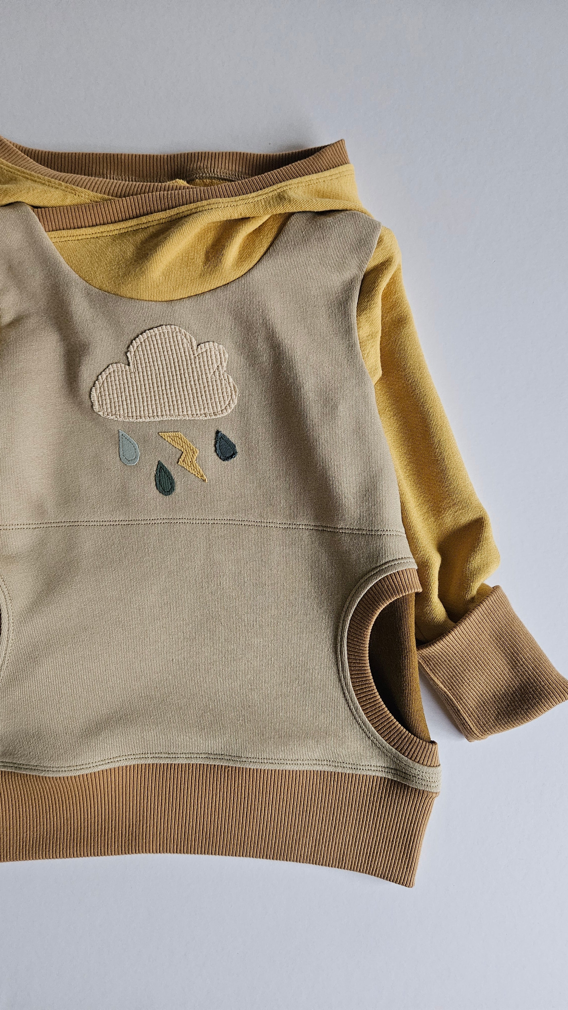 3-6 Years Storm Cloud Grow With Me Hoodie