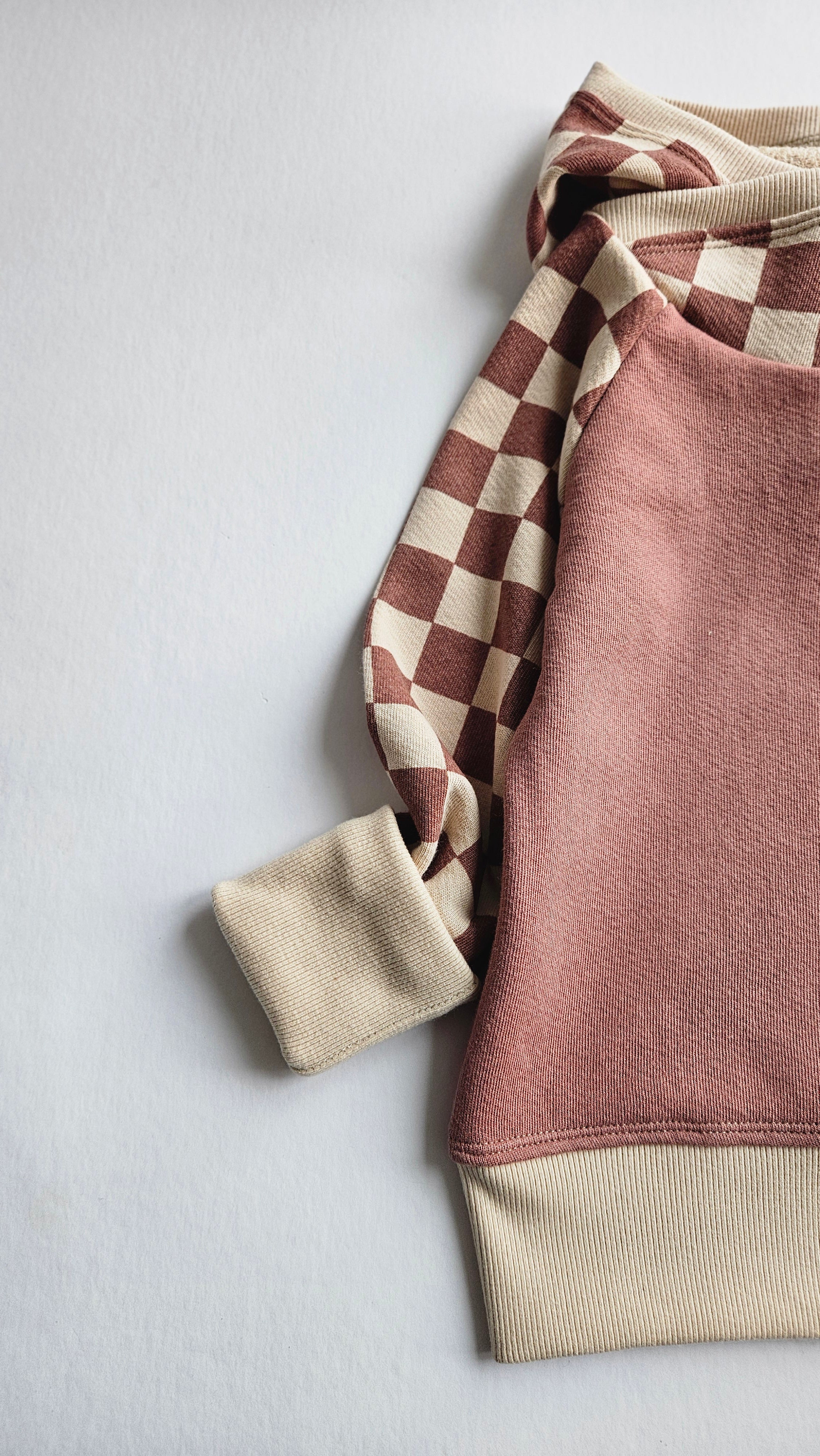 12M-3T Checkers Grow With Me Hoodie