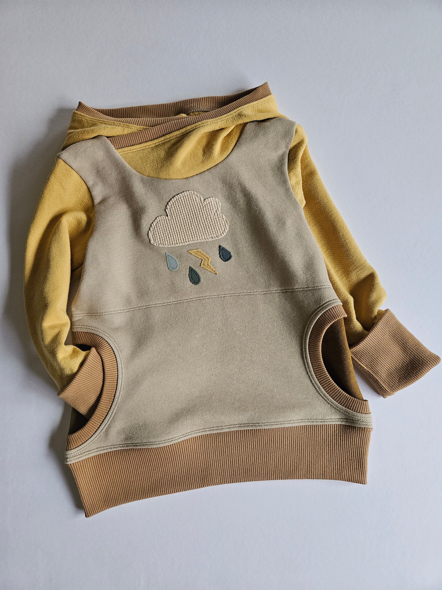 3-6 Years Storm Cloud Grow With Me Hoodie