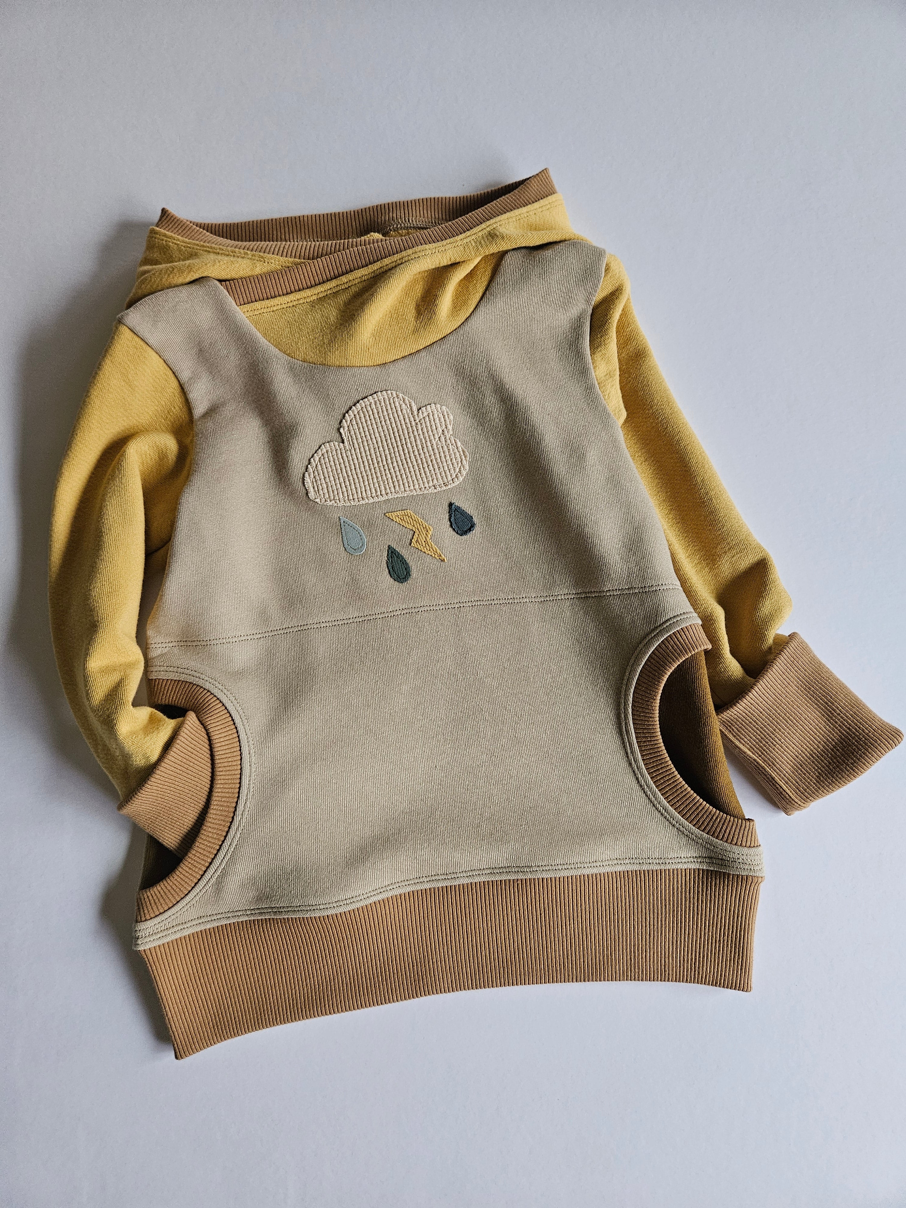 3-6 Years Storm Cloud Grow With Me Hoodie