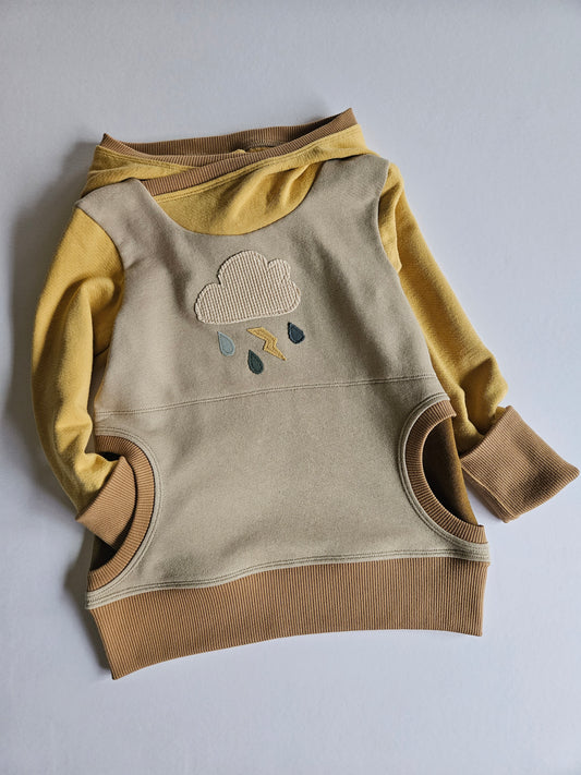 3-6 Years Storm Cloud Grow With Me Hoodie