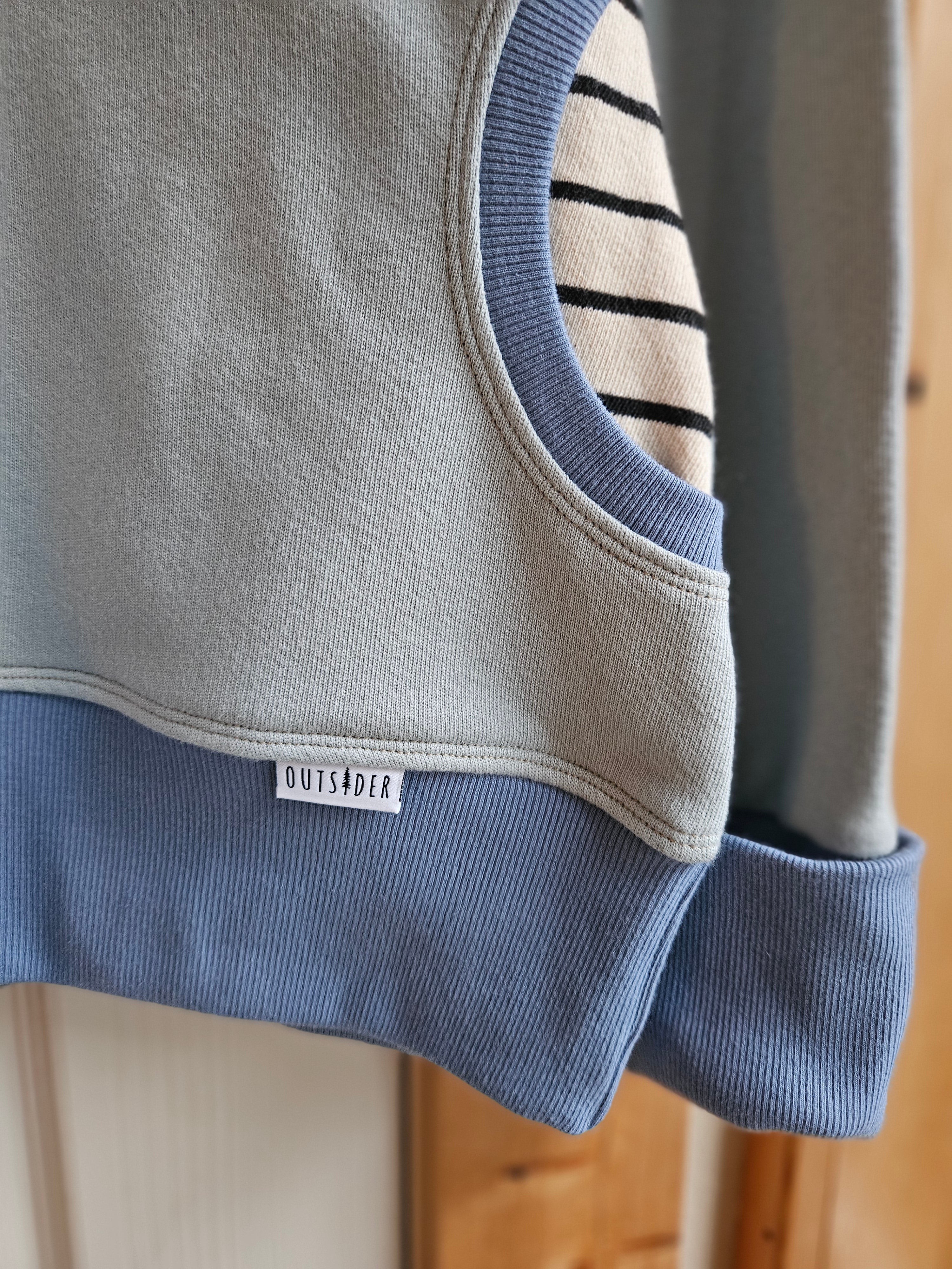 Medium Women's Hoodie- Mountains Blue