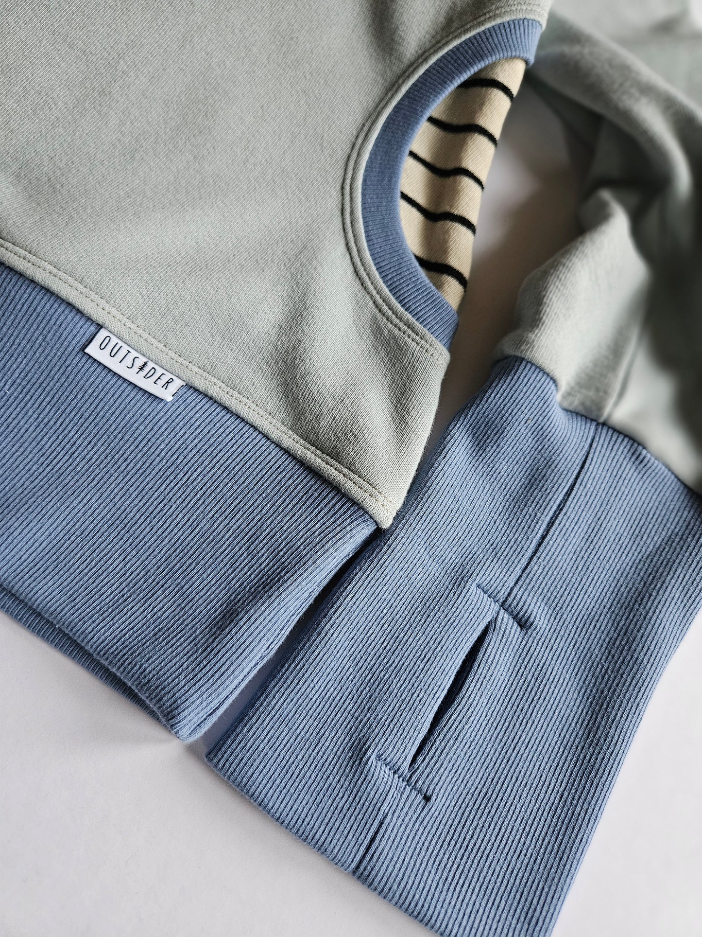 Medium Women's Hoodie- Mountains Blue