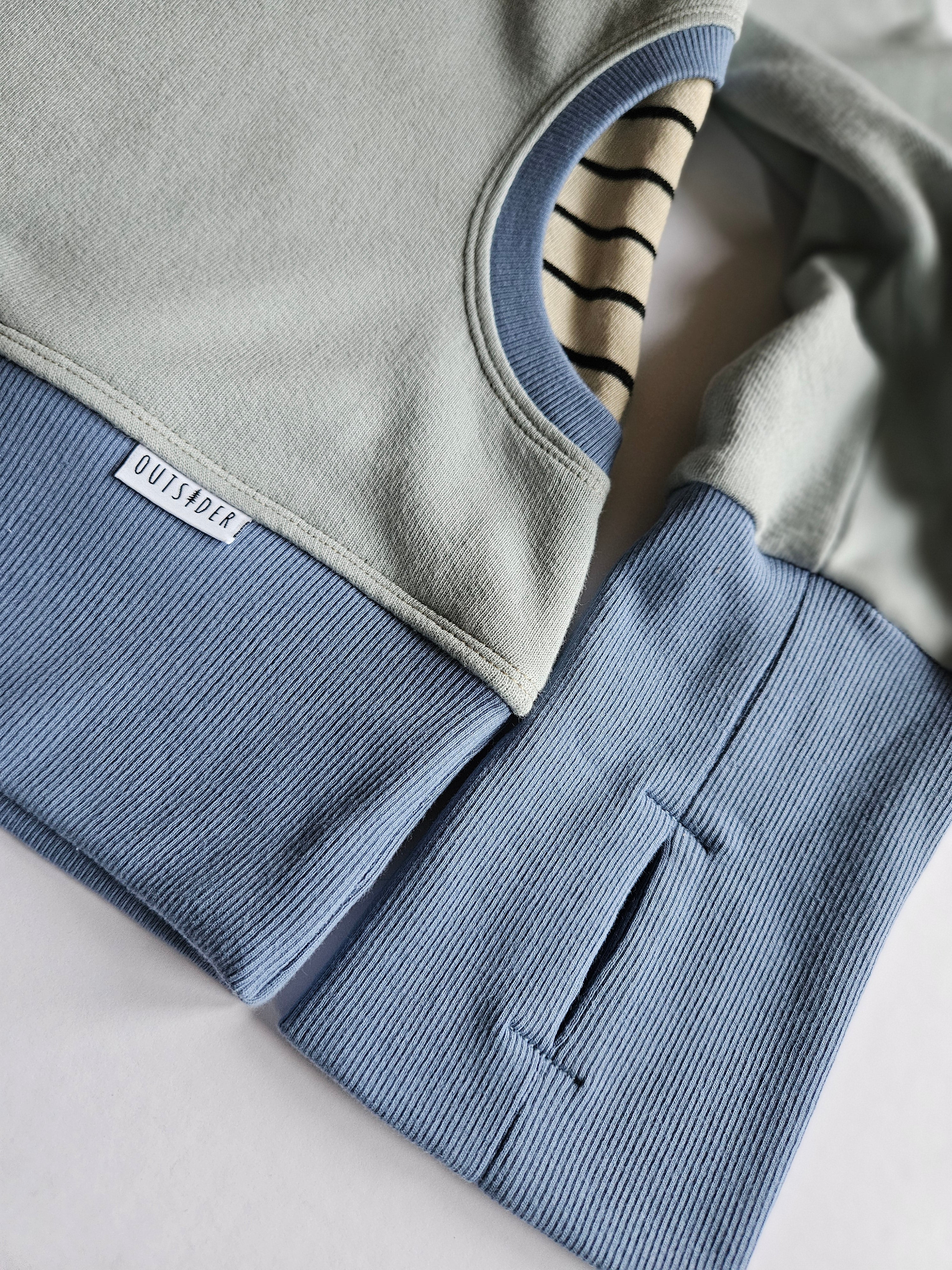 Medium Women's Hoodie- Mountains Blue