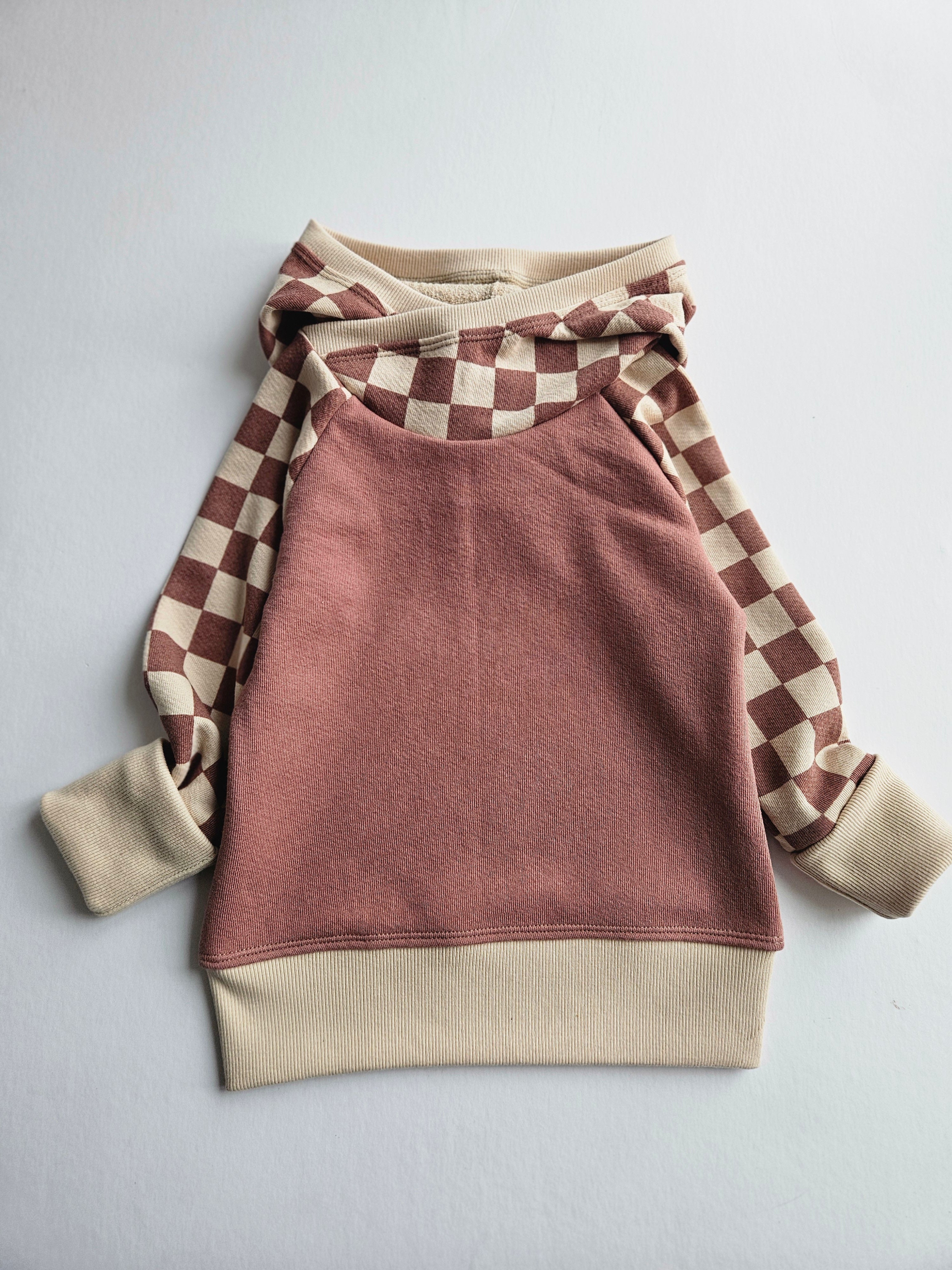 12M-3T Checkers Grow With Me Hoodie