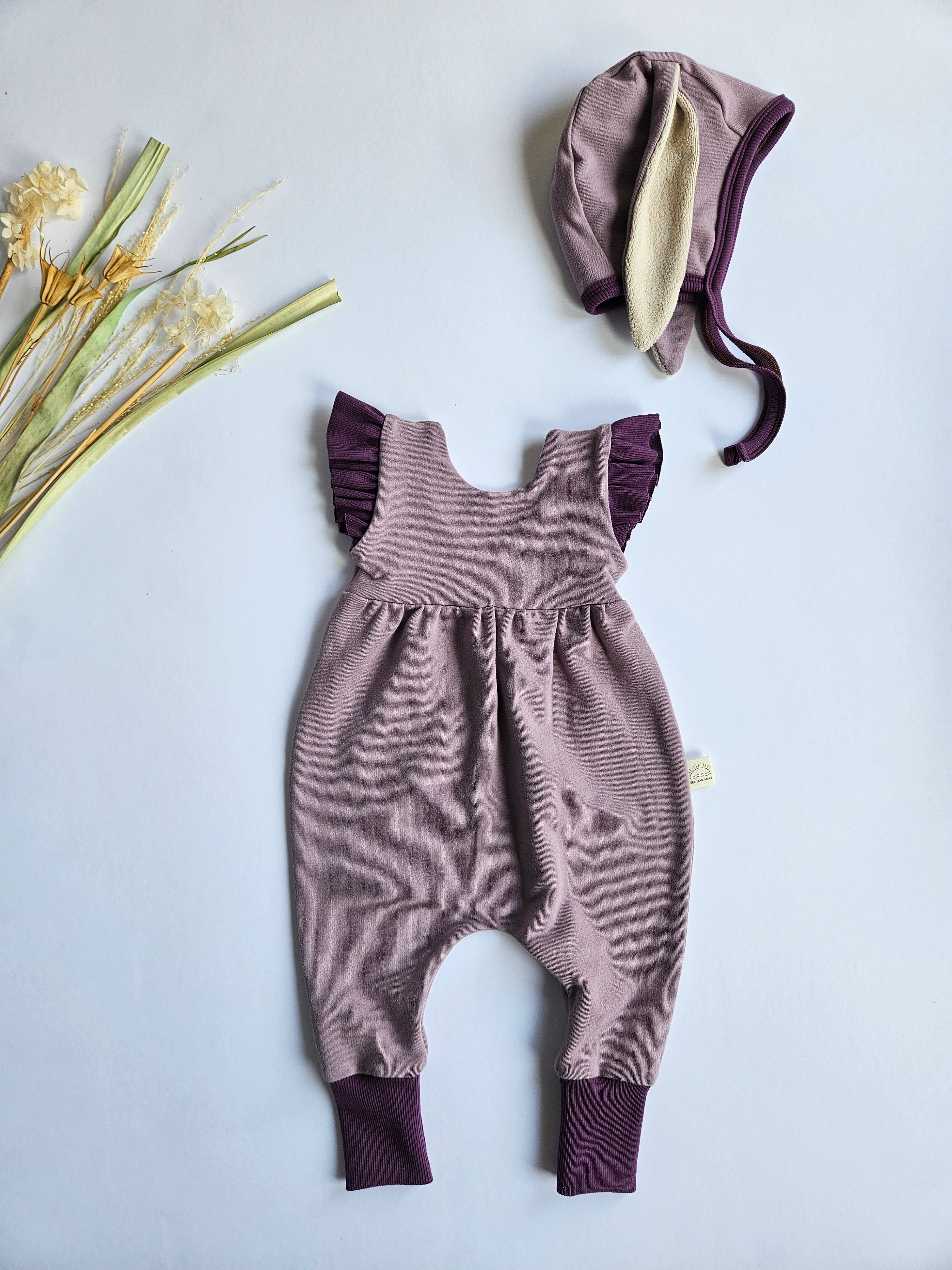 Ruffle Romper PREORDER- Lilac