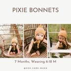 Pixie Bonnet in Sage (Multiple Sizes Available)